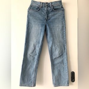 Aritzia Denim Forum The Arlo high rise straight leg jeans 26L